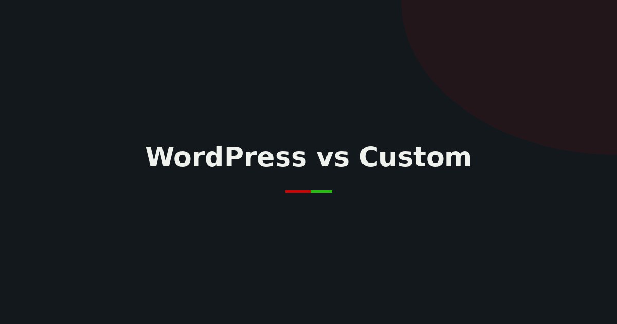 WordPress vs Custom Development: Which Fits Your Business